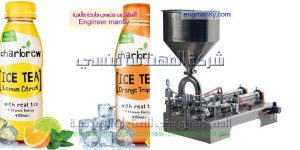 اوفر ماكينة تعبئة سوائل عصائر نص اتوماتيك من شركة المهندس منسى