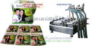 ماكينة تعبئة وتغليف الشامبو في اكياس صغيرة الحجم