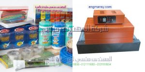 ماكينة تغليف شرنك حراري مع تجربة عمل غلاف البطاريات الصغيره