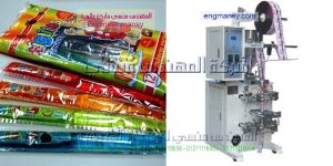 ماكينات تعبئة وتغليف سوائل مثل عصائر وايس لولى وكاتشب وشامبو وكلور وزيت