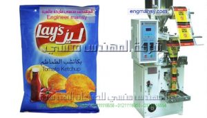 آلة تعبئة تغليف حجمية لشيبس الذرة بالنظام الحجمي