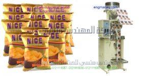 خط تعبئة وتغليف حلقات الشيبس المقرمشة من الذرة المطحونة