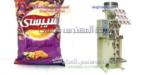 خط تعبئة وتغليف شيبس الذرة المحشي بالشوكلا والكريمة