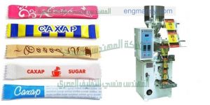 ماكينة تعبئة السكر نظام ميكانيكا بدون استخدام كمبروسر هواء على كيس نيلون