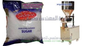 ماكينات تعبئة وتغليف لتعبئة السكر على اكياس التموينية الرقيقة من ام توباك